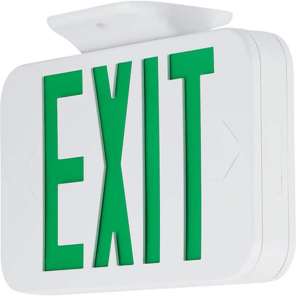 120-Volt White Integrated LED Exit Sign