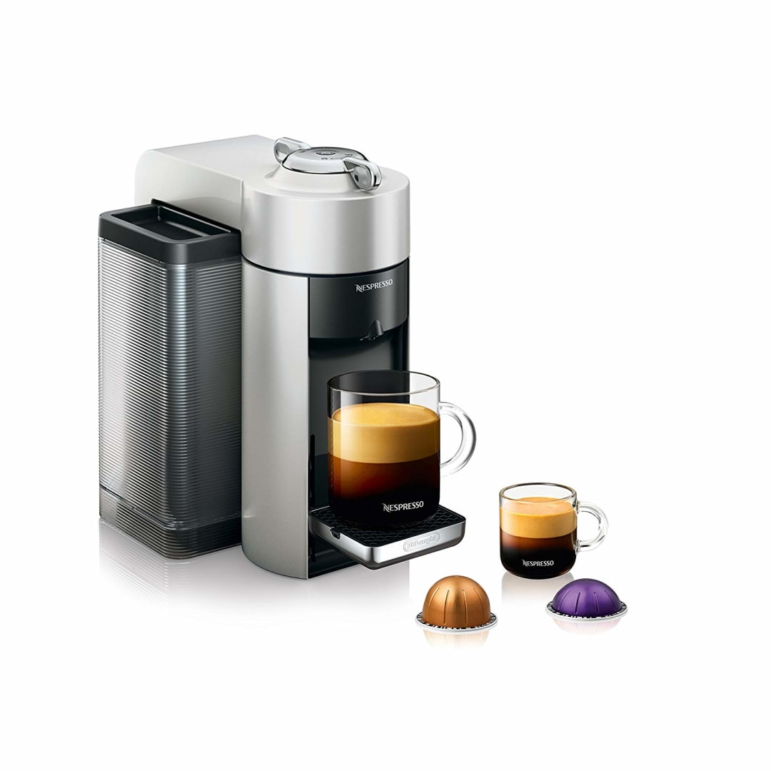 Nespresso Vertuo Coffee and Espresso Maker by De'Longhi, Silver