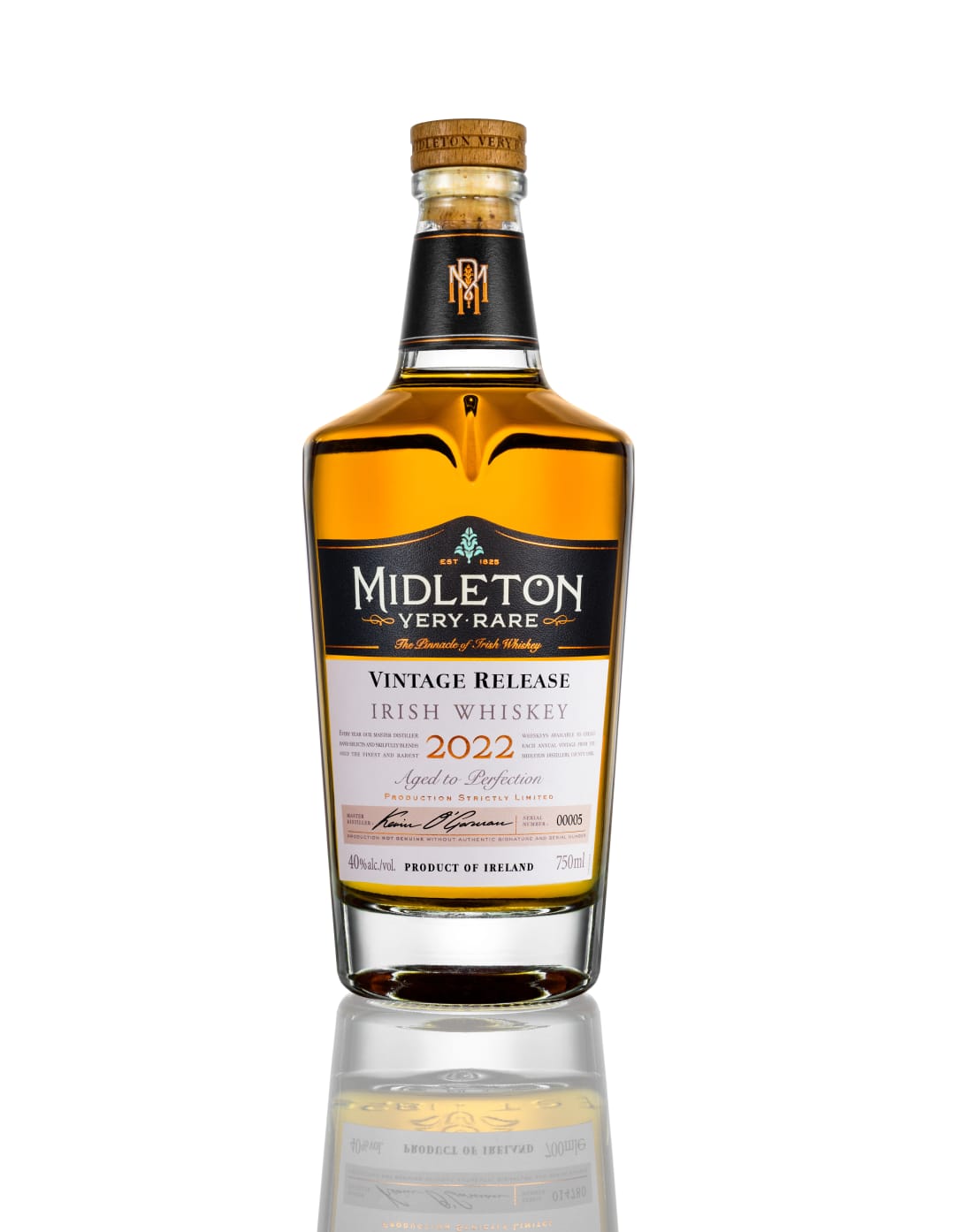 Midleton Very Rare 2022 Vintage Release Irish Whiskey, 750 ml Bottle, 80 Proof