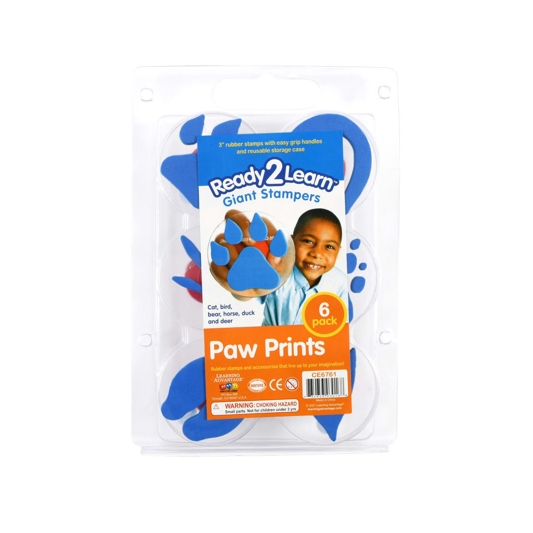 Giant Stampers - Paw Prints - Set of 6