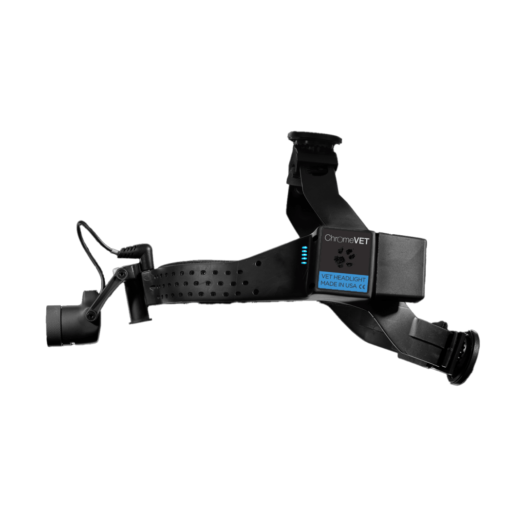 MedLED ChromeVET MC6 Surgical Headlight, Hospital Kit