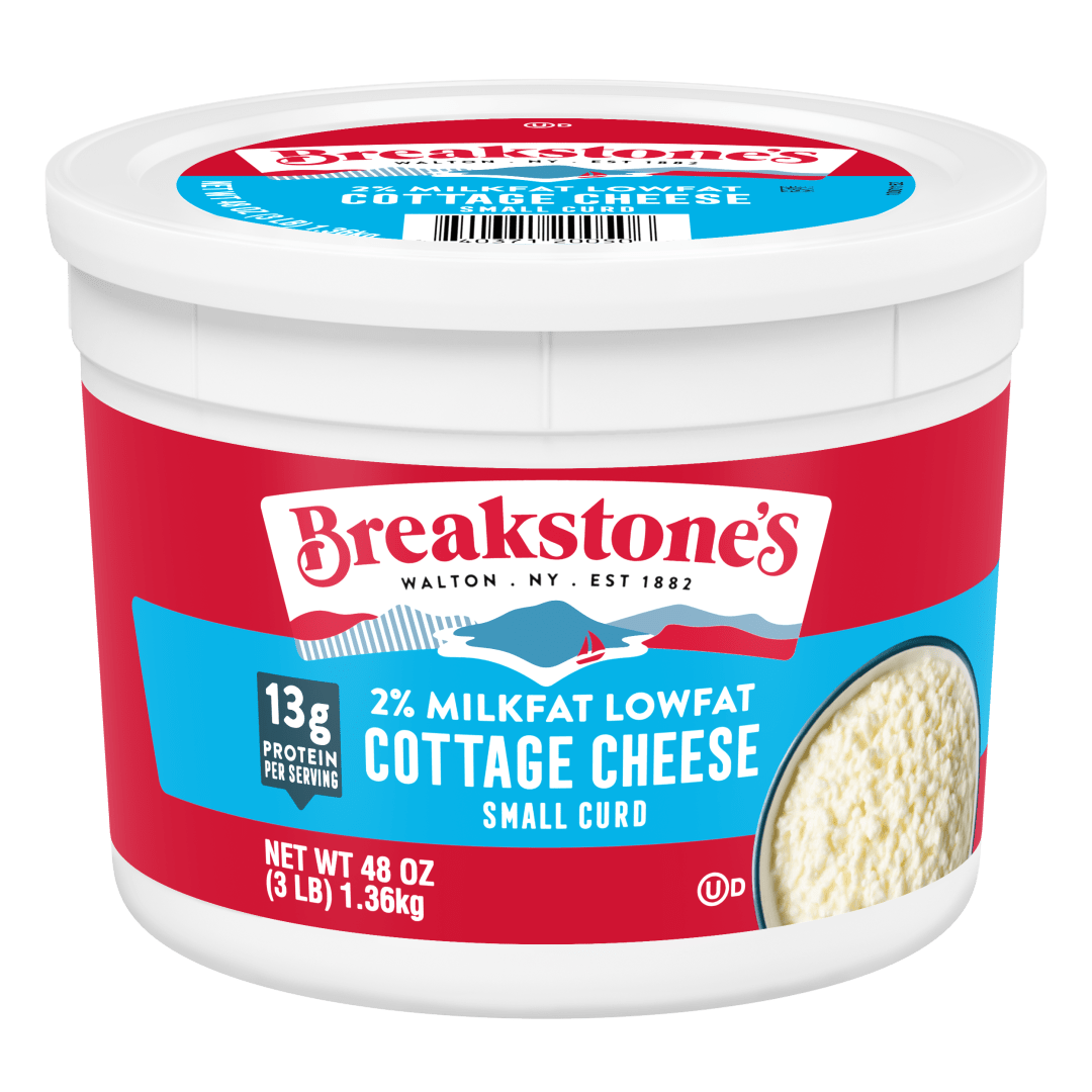 Breakstone's Lowfat Small Curd Cottage Cheese with 2% Milkfat, 48 oz Tub
