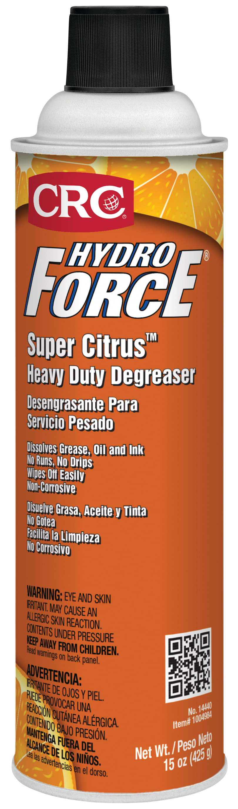 CRC HydroForce Super Citrus Heavy Duty Degreaser 1X15OZ