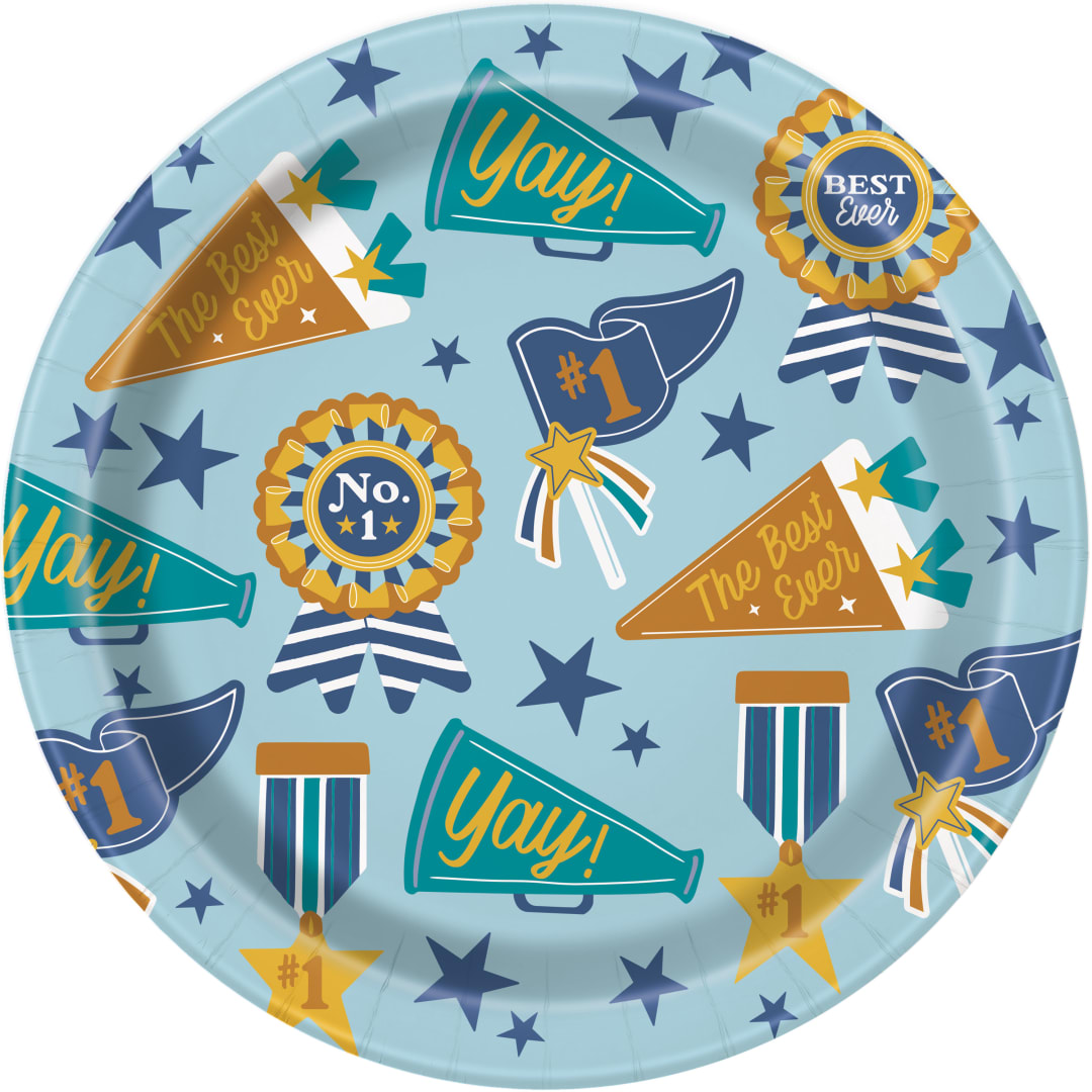 Party for Dad Round 9" Dinner Plates, 8ct