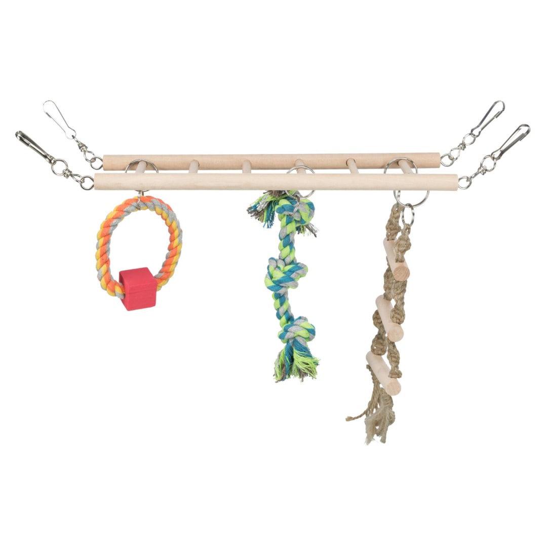 Small Animal Suspension Bridge with Ring, Rope, Ladder