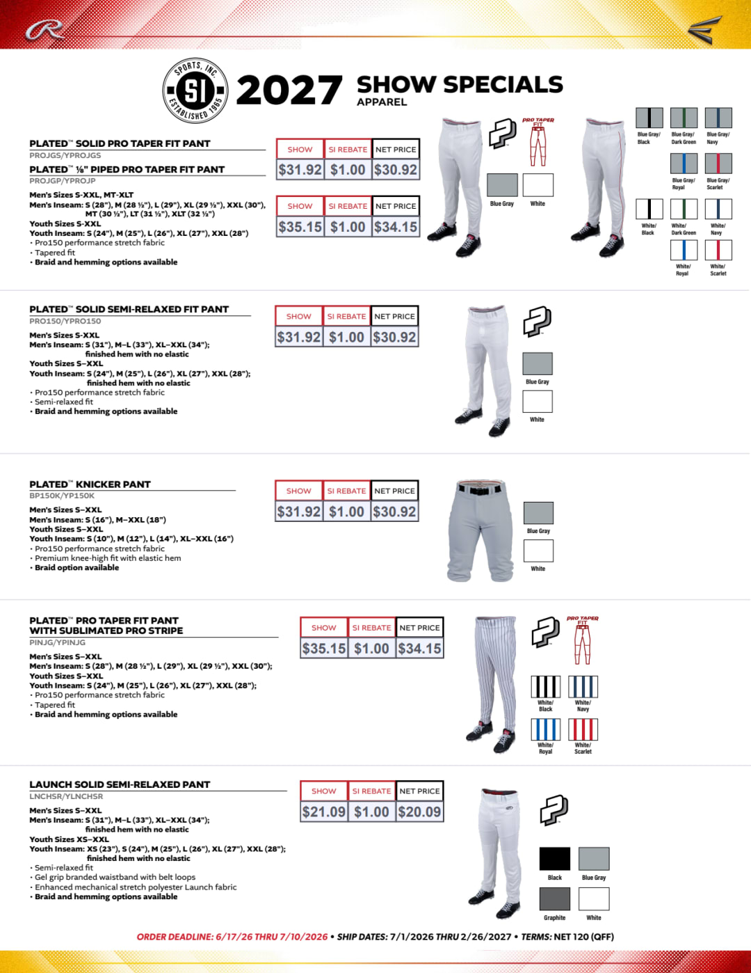 10. 2026 SI Show Specials - APPAREL