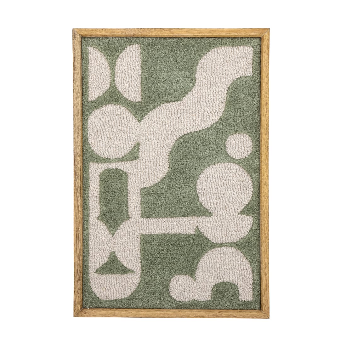 82062221 - Longton Wall Decor, Green, Wool STOCK: 169