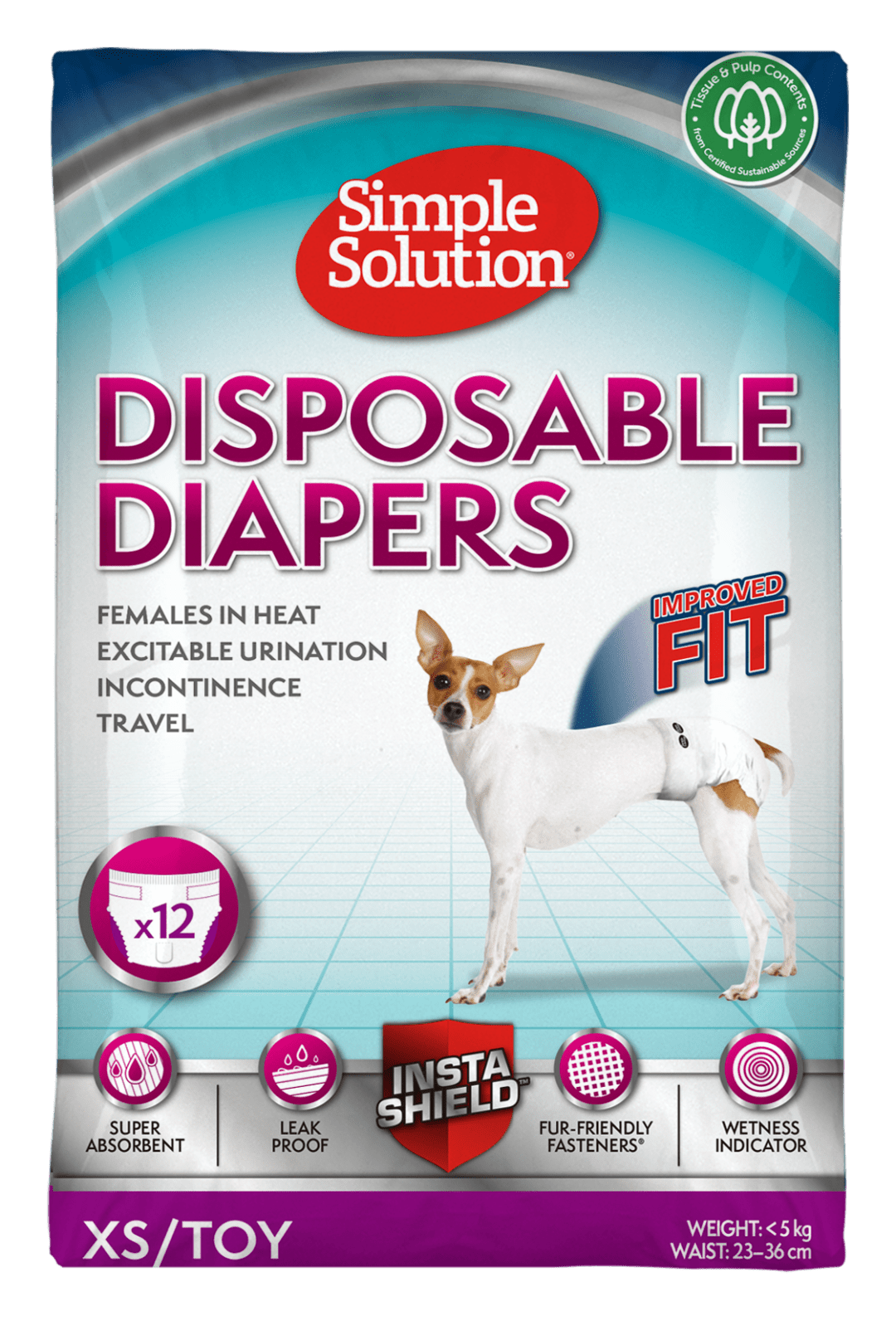 Simple Solution Disposable Diaper - Extra Small