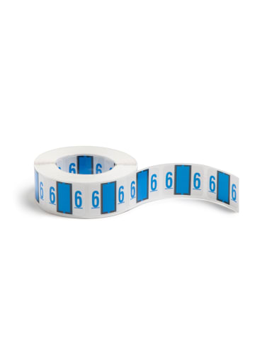 BCCRN Bar Style Color-Coded Numeric Labels, 0-9 Rolls