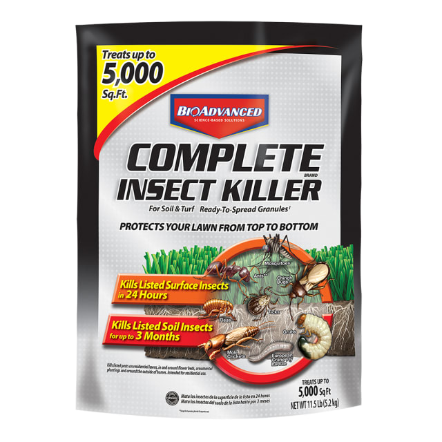 700267M, BioAdvanced Complete Brand Insect Killer for Soil and Turf I, Granules, 11.5 lb, 5,000 Sq Ft