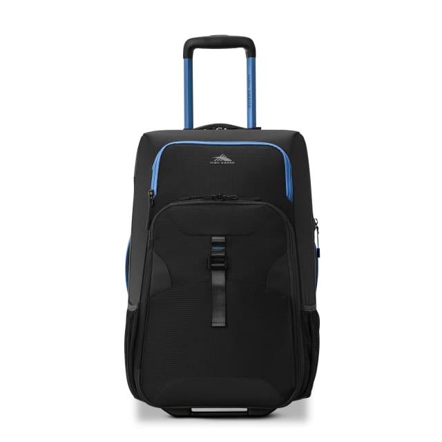 Hi-Life Carry-On Wheeled Duffel - Black/Blue