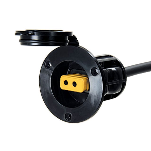 Flush Mount Power Port, Black