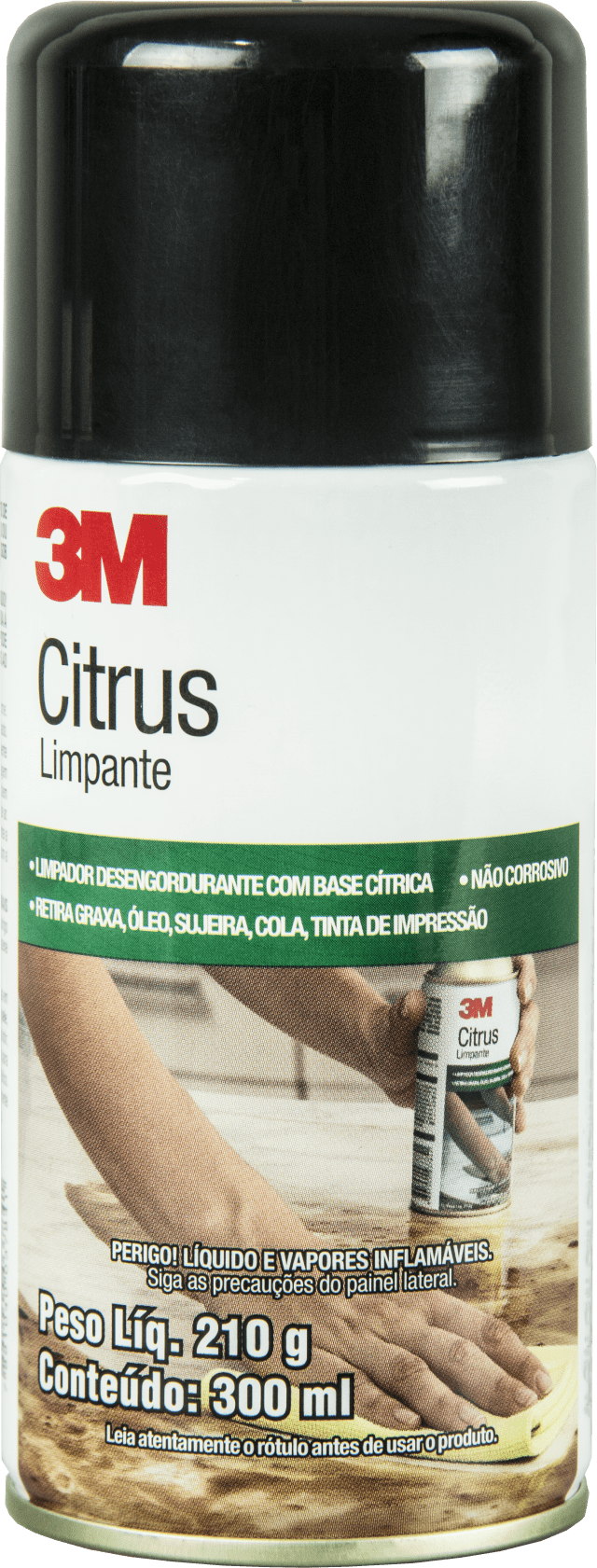 Removedor de Adesivos e Sujeiras 3M™ Citrus Limpante, 300 mL, 12 Latas