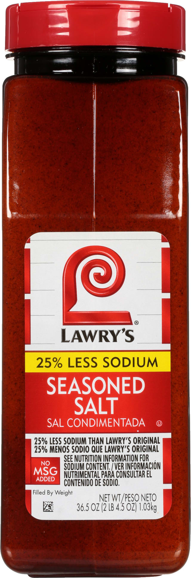 Lawry's® 25% Less Sodium Seasoned Salt, 36.5 oz