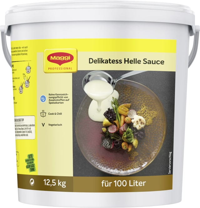 MAGGI Delikatess Helle Sauce 12,5kg, für 100 Liter