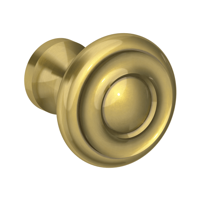 4490 Dominion Knob 1", In Heirloom Brass