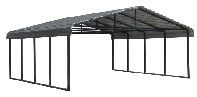 Arrow Galvanized Steel Carport, 20x20x7