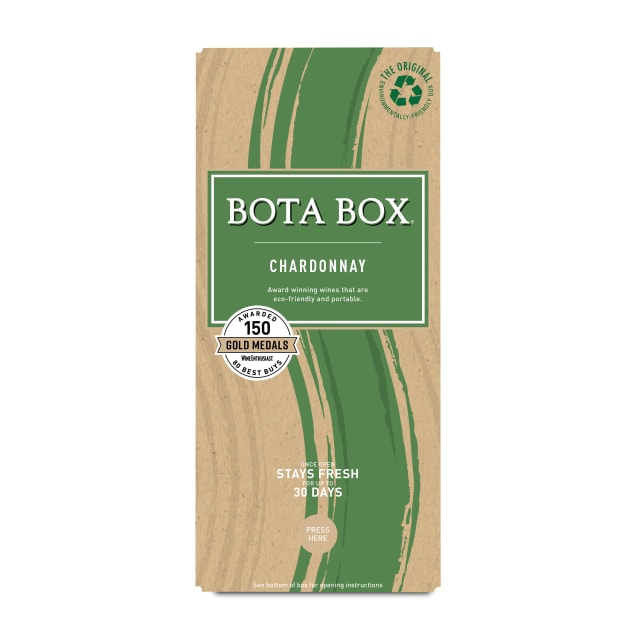 Bota Box Chardonnay White Wine, 3L (Equals 4 x 750mL Glass Bottles), ABV 13%