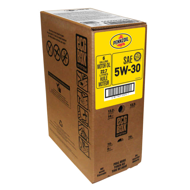 Pennzoil 5W-30 Motor Oil, 24 Quart Ecobox