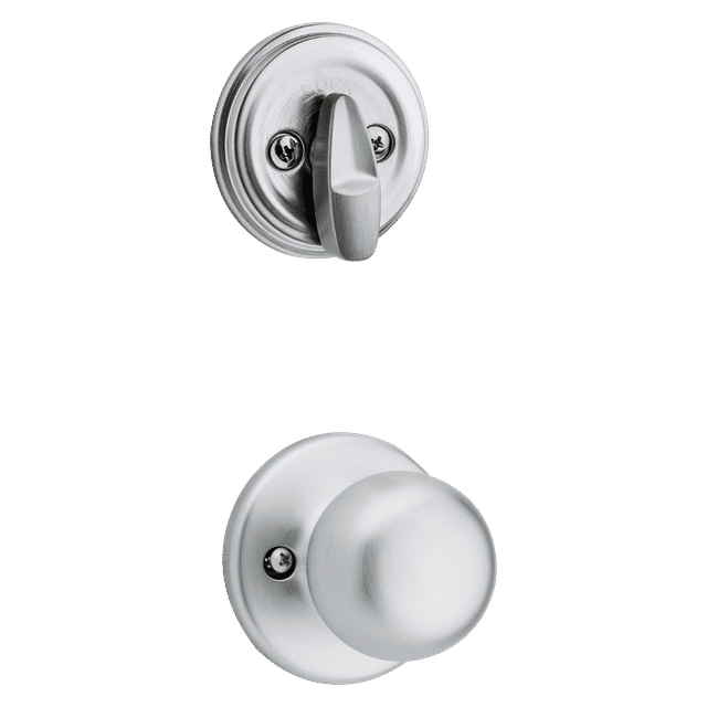 Single Cylinder Interior Pack w/ Fairfax Knob in Satin Chrome