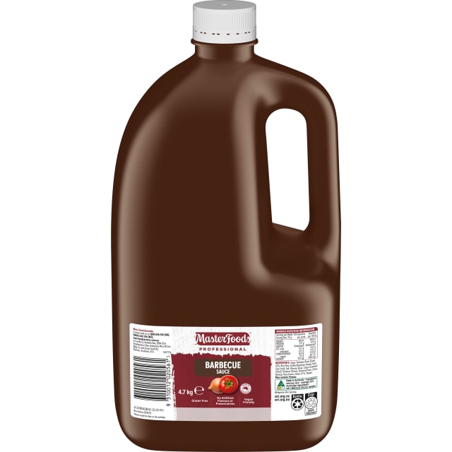 MASTERFOODS Gluten Free BBQ Sauce 4.7kg Bulk Jar