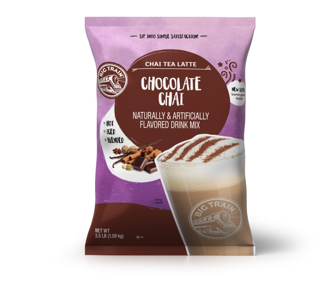 Big Train Chocolate Chai Tea Latte Drink Mix, 4 x 3.5 lb