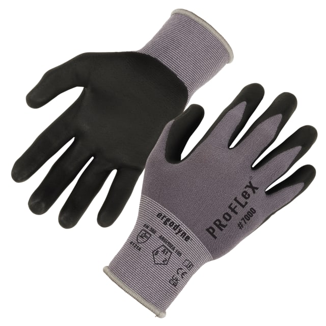 7000 1-pair 2XL Gray ANSI/ISEA 105-2016 Coated Gloves - Nitrile - 15g