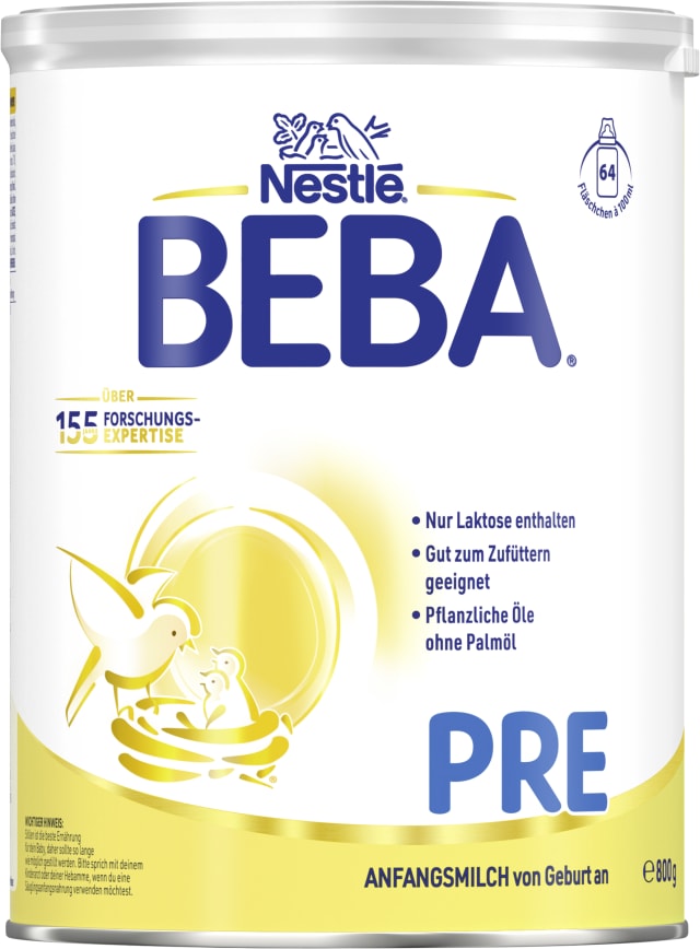 BEBA PRE Anfangsmilch von Geburt an, 800g