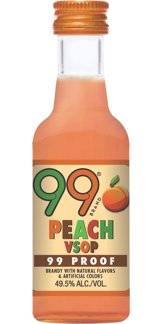 99 Brandy Peach Plastic 10/12PK 50ML