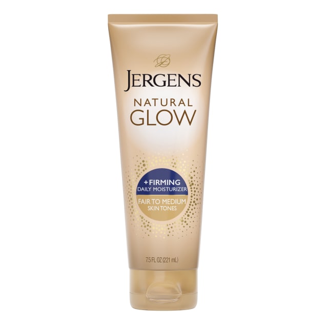 Jergens Natural Glow +Firming Self Tanner Lotion Fair to Medium, 7.5 oz