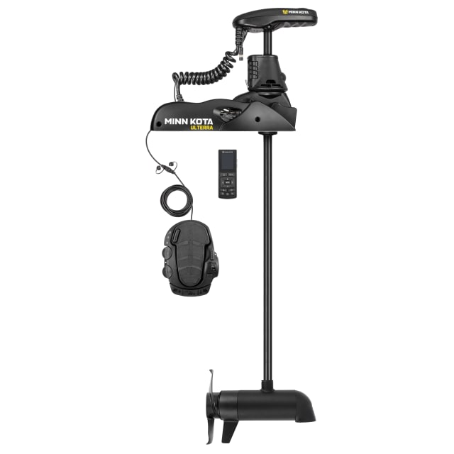 Minn Kota Ulterra Trolling Motor, 24V, 80 lb Thrust, 60" Shaft, with Humminbird Imaging - Dual Spectrum CHIRP, Wireless Remote, Foot Pedal