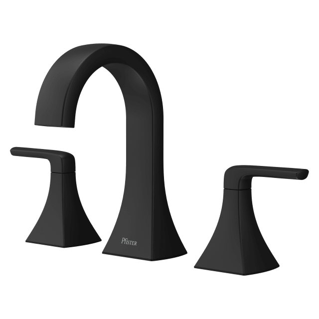 Bruxie 2-Handle 8" Widespread Bathroom Faucet in Spot Defense Matte Black