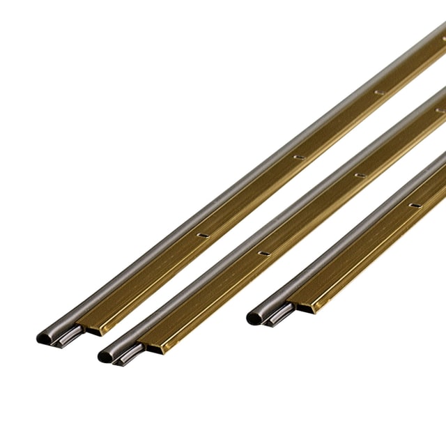 01271 - Gold Aluminum and Vinyl Screw-on Top and Sides Door Seal Kit