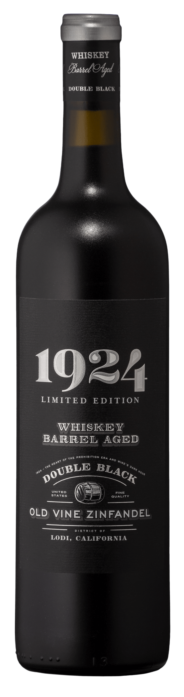 1924 Whiskey Barrel Zinfandel Red Wine, Lodi, California, 750ml