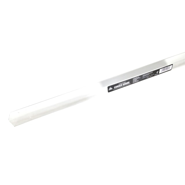 Corner Guard with Screws, Clear, 1 1/8"x1 1/8"x4'