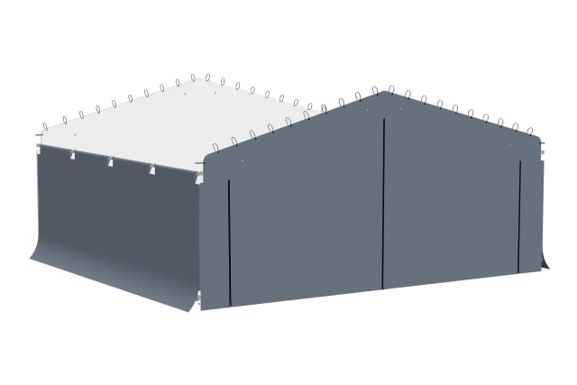 Carports Enclosure Kit For Galvanized Steel Carport, Fabric Carport Wall Panels, 20' X 20' X 7'