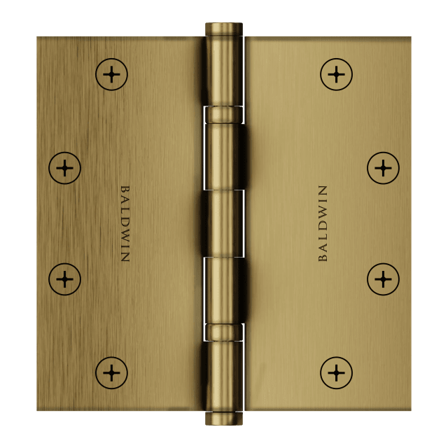 1051 5" Ball Bearing Hinge In Heirloom Brass