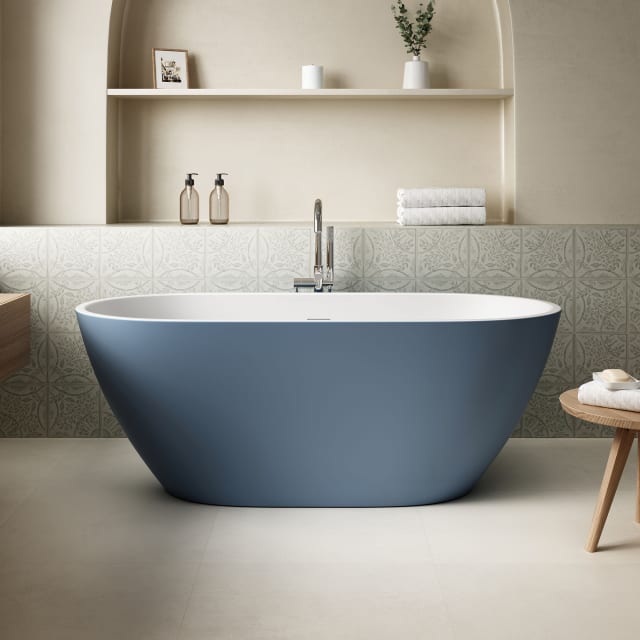 Ayago 59 in. Freestanding Bathtub, Chambray
