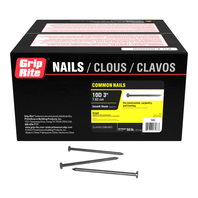 Grip-Rite 10D Bright Common 50# Hand Drive Common Nails