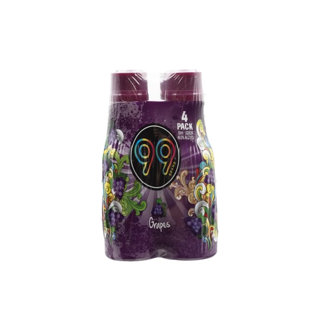 99 Schnapps Grapes Plastic 10/12PK 50ML