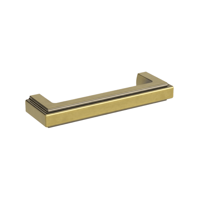 4426 Raised 4" Cabinet Pull, In Heirloom Brass