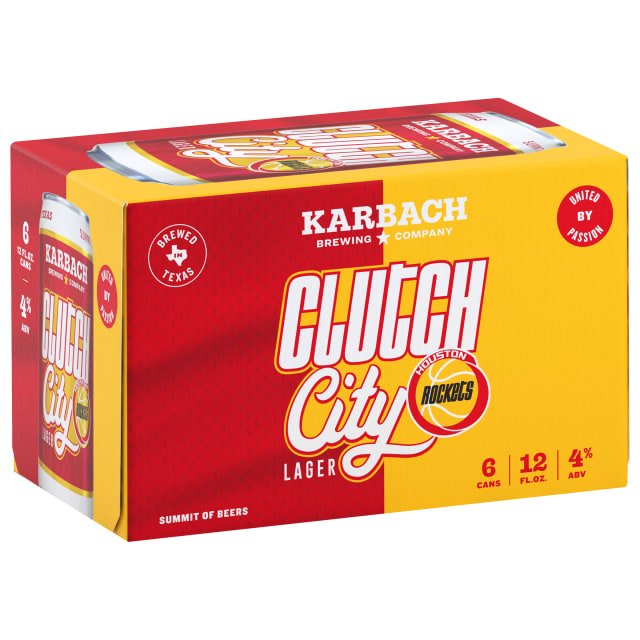 Karbach Clutch City Lager, 12oz. Can 6 pack