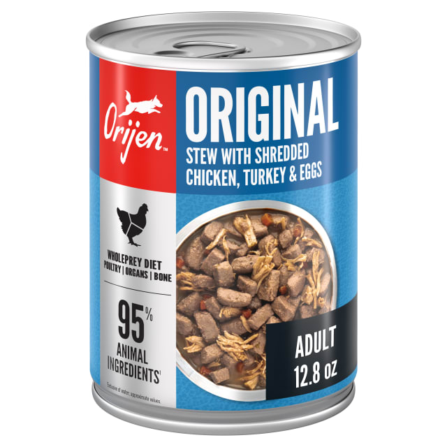 ORIJEN Real Meat Shreds Wet Dog Food Original Stew Recipe