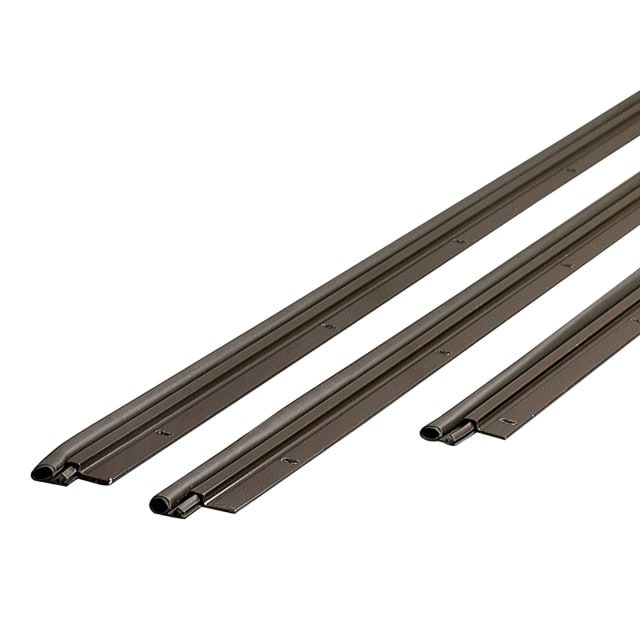 01677 - 36 in. x 84 in. Bronze Flat-design Aluminum and Vinyl Screw-on Top and Sides Door Seal Kit