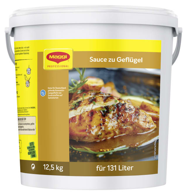 MAGGI Sauce Zu Geflügel 12,5kg, für 131 Liter