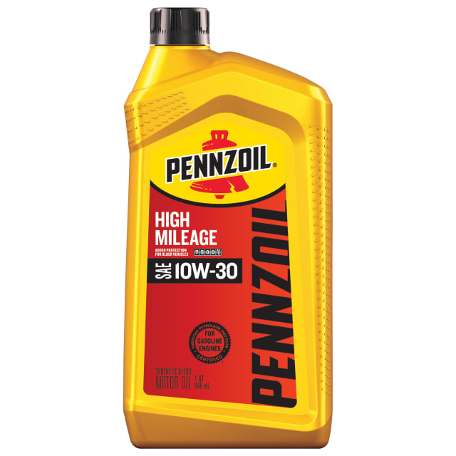 Pennzoil High Mileage 10W-30 Motor Oil, 1 Quart
