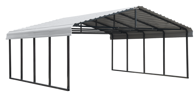 Arrow Galvanized Steel Carport, 20x20x7