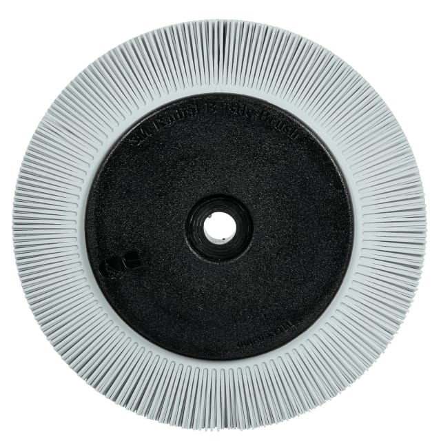 Scotch-Brite™ Precision Cepillo radial Bristle, PN-RB, 120+, 203,2 mm x 25,4 mm x 31,75 mm (8 in x 1 in x 1-1/4 in), tipo S, con brida