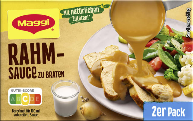 MAGGI Rahmsauce zu Braten 2er Multipack, ergibt 500ml