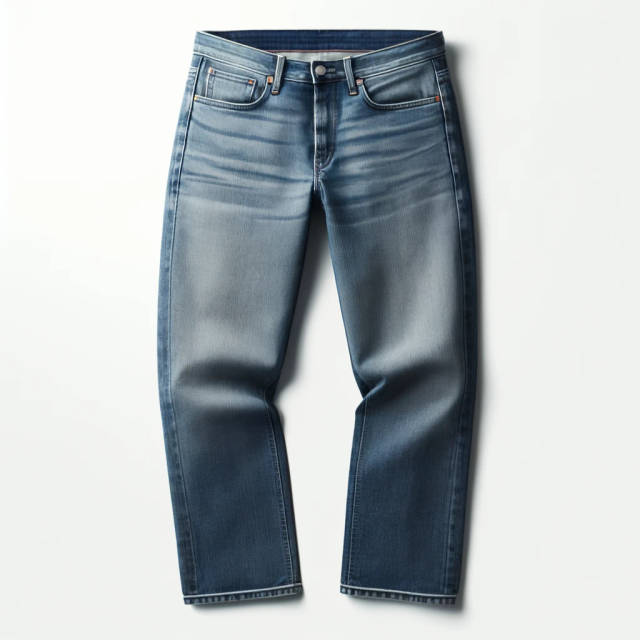 Salsify Straight Leg Jeans - Medium Stonewash, 10